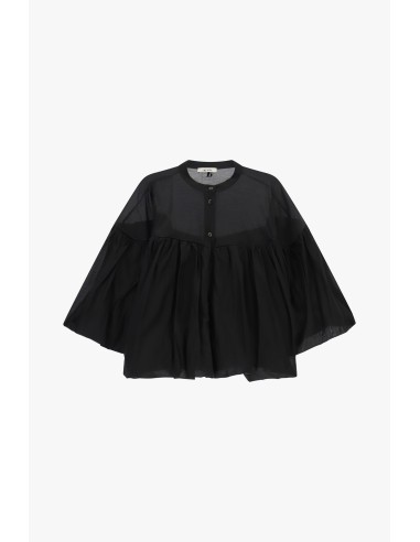 Blouse ample à manches chauve-souris et col rond Dixie