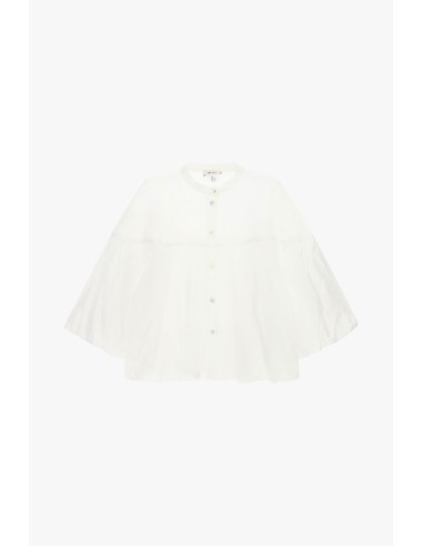 Ruimvallende blouse met vleermuismouwen en ronde hals Dixie