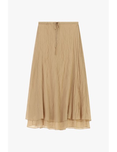 Jupe midi légèrement évasée avec motif double couche Dixie
