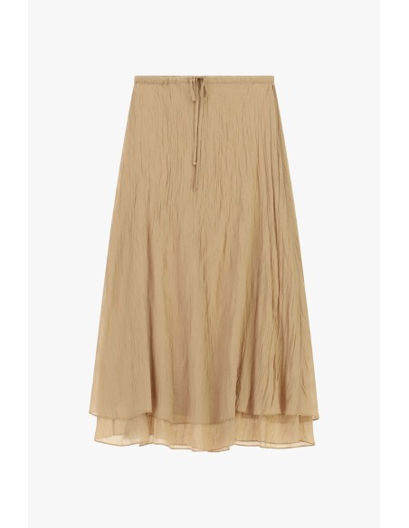 Jupe midi légèrement évasée avec motif double couche Dixie