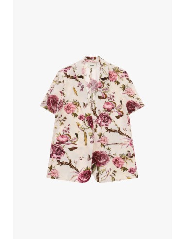 Blazer à manches courtes à motif floral Dixie