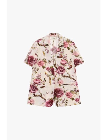 Blazer à manches courtes à motif floral Dixie