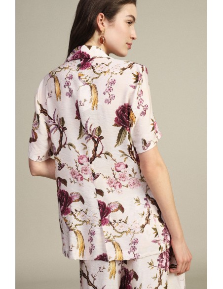 Korte blazer met korte mouwen en bloemenprint van Dixie