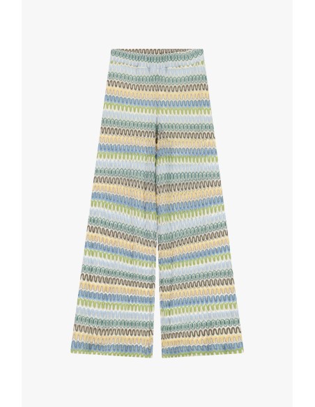 Palazzo-broek met golvend streeppatroon Dixie