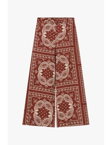 Palazzo-broek met paisleyprint Dixie