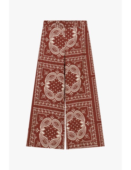 Pantalon palazzo à imprimé cachemire Dixie
