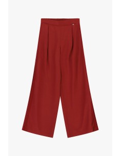 Pantalon palazzo taille haute avec empiècements ajourés Dixie 2
