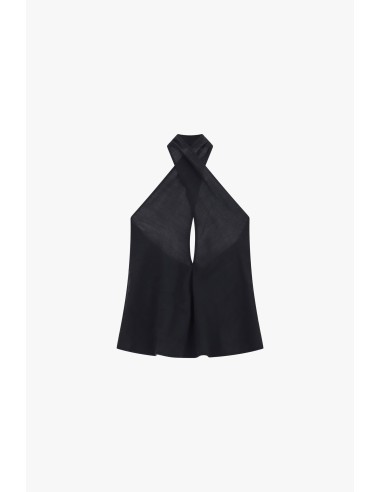 Top sans manches croisé avec encolure dos nu Dixie