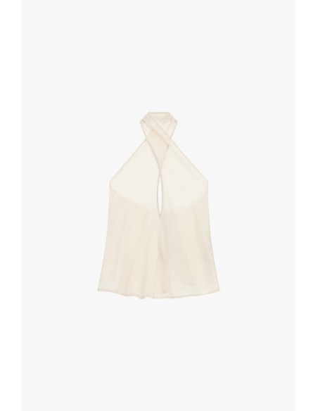 Top sans manches croisé avec encolure dos nu Dixie