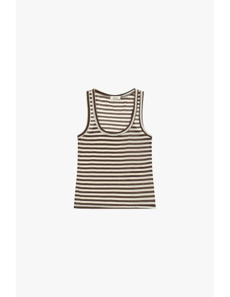 Dixie Straight Cut Broad Shoulders Top