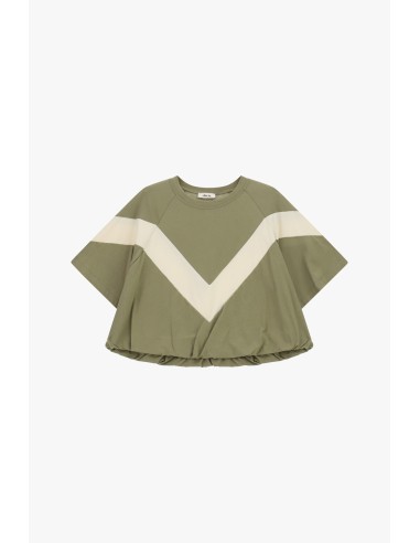 T-shirt met wijde mouwen en V-inzet van Dixie