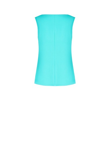 Top évasé en tissu fluide avec panneau central plissé Rinascimento