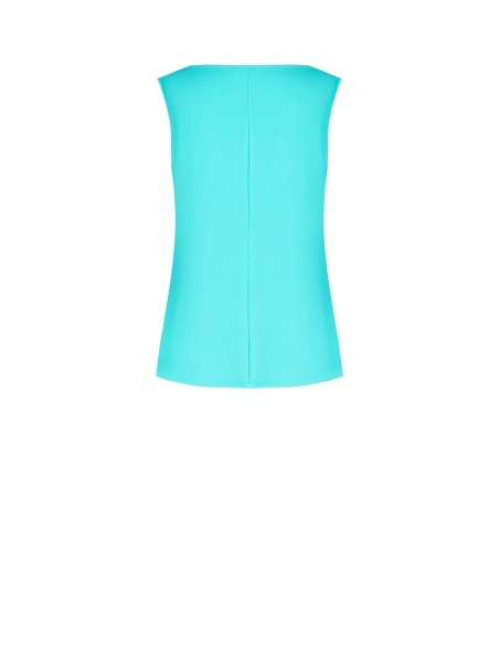 Top évasé en tissu fluide avec panneau central plissé Rinascimento