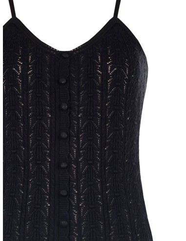 Top en tricot de coton à fines bretelles Rinascimento