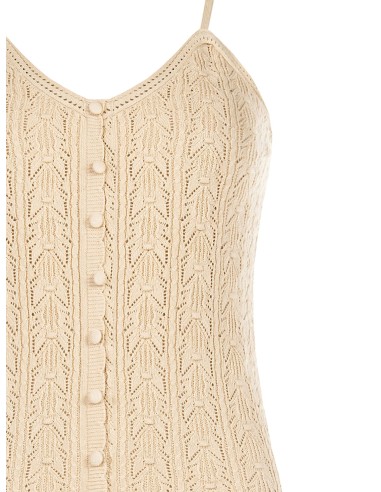 Top en tricot de coton à fines bretelles Rinascimento