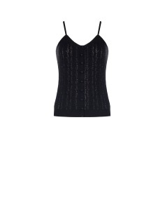 Top en tricot de coton à fines bretelles Rinascimento