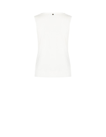 Top en maille mélangée de viscose avec perles et cristaux Rinascimento