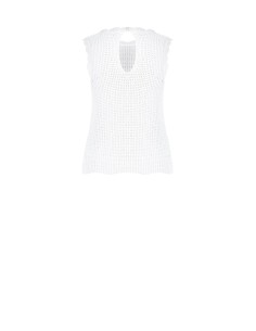 Top en maille de coton tressée et ajourée Rinascimento 2