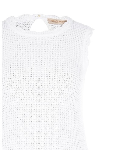 Top en maille de coton tressée et ajourée Rinascimento