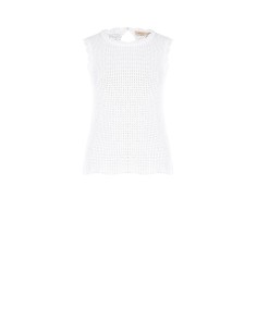 Top en maille de coton tressée et ajourée Rinascimento