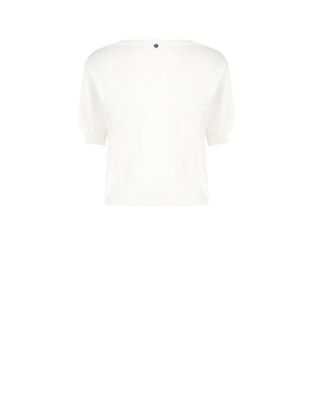Pull léger en mélange de viscose avec perles et cristaux Rinascimento