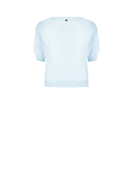 Pull léger en mélange de viscose avec perles et cristaux Rinascimento