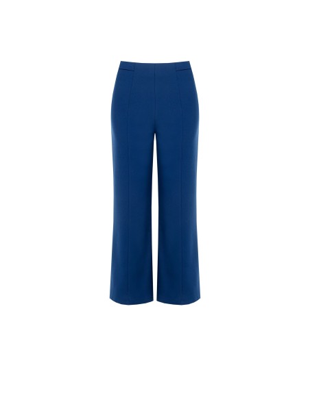 Pantalon court en crêpe scuba avec ceinture élastiquée Rinascimento