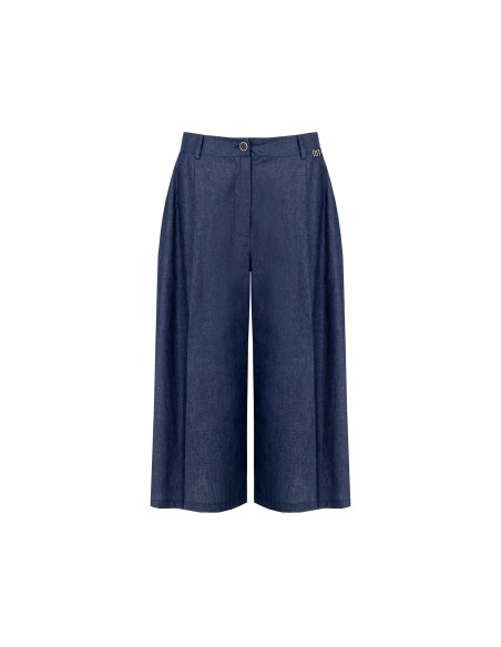 Lightweight Denim Trousers With Logo Tag Rr Rinascimento