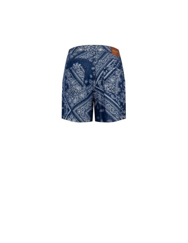 Rinascimento - Pantalon court en denim imprimé