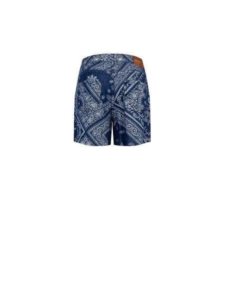 Rinascimento - Pantalon court en denim imprimé
