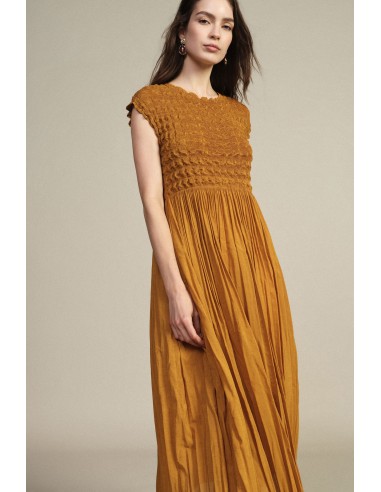 Robe avec décolleté et détail froncé Dixie