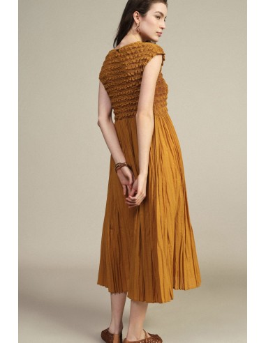 Robe avec décolleté et détail froncé Dixie