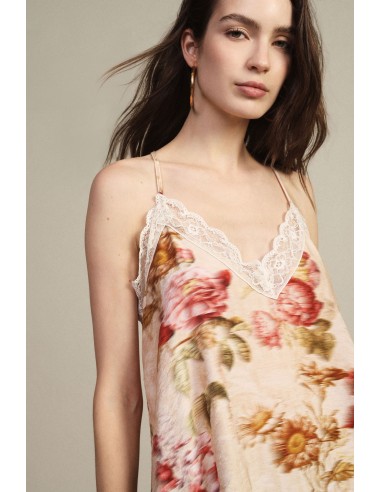 Top à fines bretelles et imprimé floral Dixie