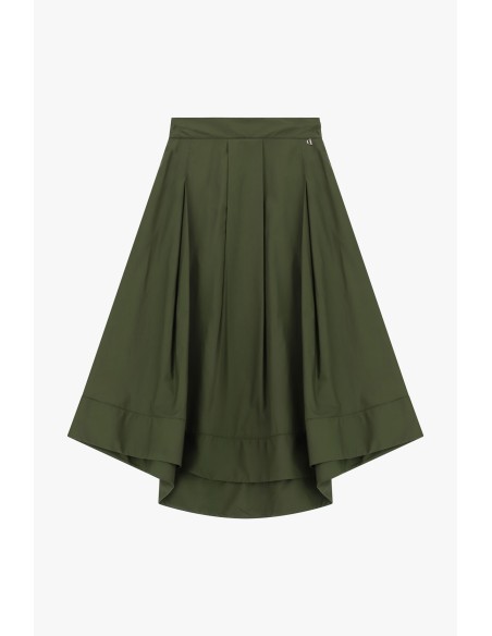 Jupe midi évasée avec plis tailleur Dixie