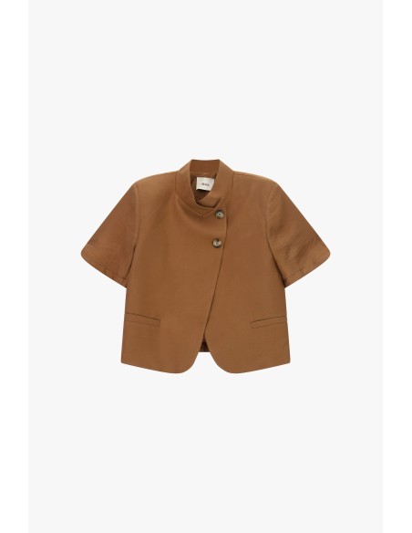 Blazer court croisé à manches courtes Dixie