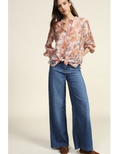 Jeans à jambes larges à cinq poches Dixie