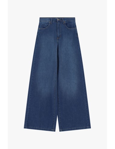 Jeans à jambes larges à cinq poches Dixie