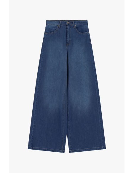 Jeans à jambes larges à cinq poches Dixie