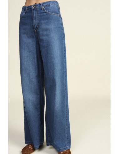 Jeans à jambes larges à cinq poches Dixie