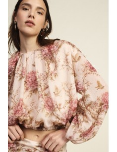 Top à manches longues et imprimé floral Dixie