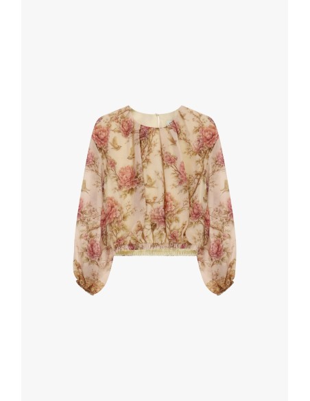 Top met lange mouwen en bloemenprint Dixie