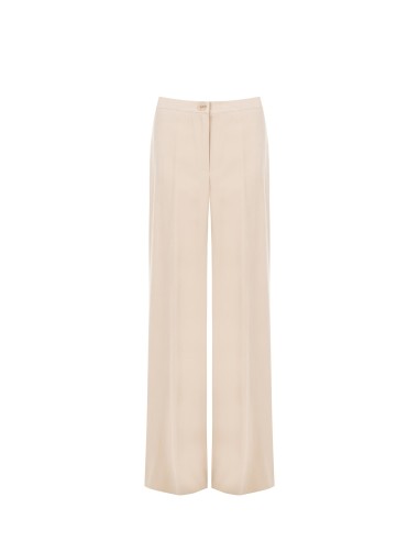 Pantalon palazzo en mélange de viscose sans poches Rinascimento