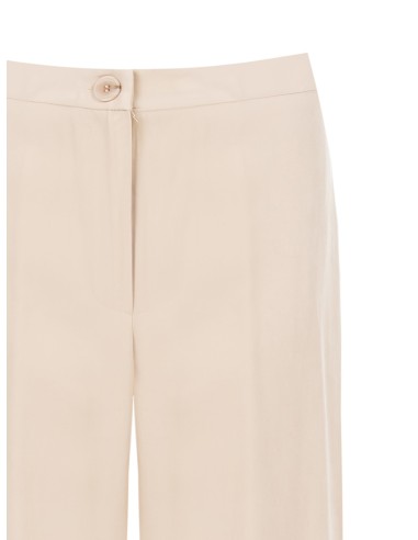 Pantalon palazzo en mélange de viscose sans poches Rinascimento