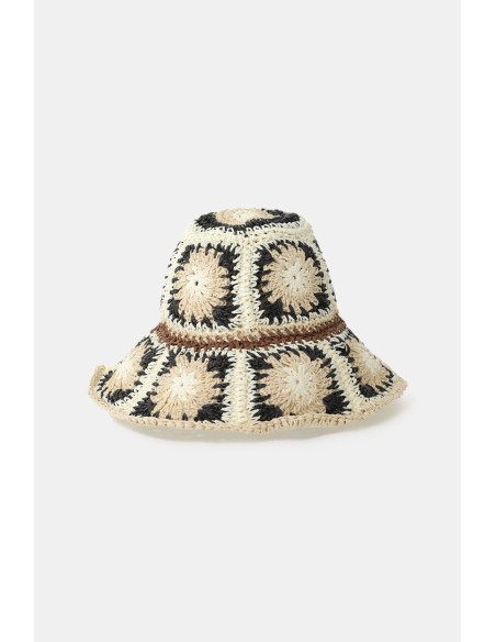 Chapeau Crochet Style Patchwork Large Bord S.V.P.