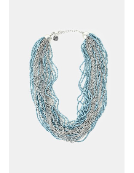Collier multibrins avec microperles et chaînes de Dixie