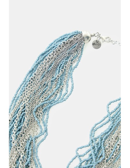 Collier multibrins avec microperles et chaînes de Dixie