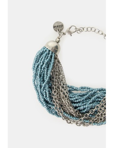 Bracelet multi-tours avec perles et chaînes réglables Dixie