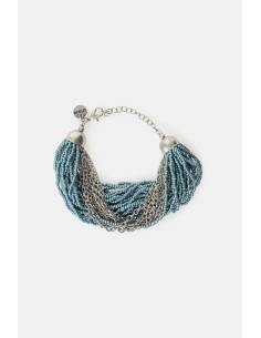 Bracelet multi-tours avec perles et chaînes réglables Dixie