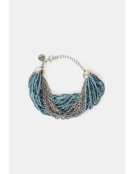Bracelet multi-tours avec perles et chaînes réglables Dixie