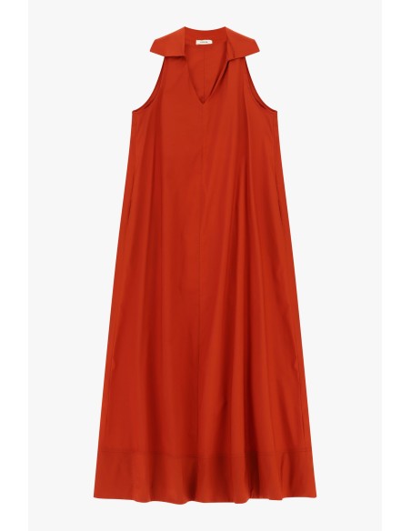 Robe longue sans manches à large col Dixie